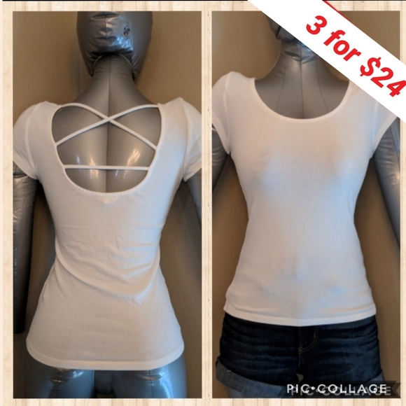Aeropostale Tops - Aeropostale strappy back white tee